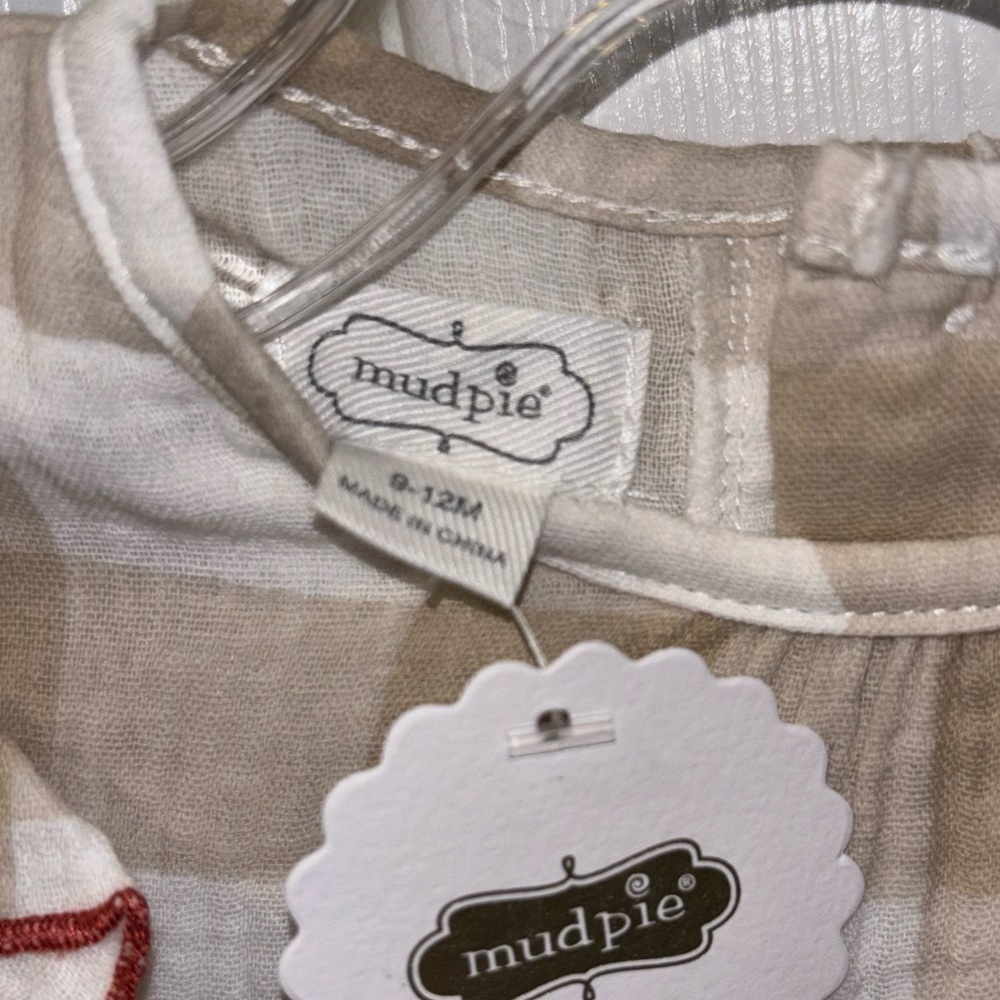 Mud Pie Baby Girls Thanksgiving Cream Turkey Applique One-Piece bodysuit​​​ - Picture 3 of 6